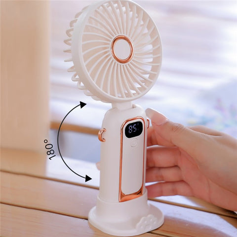 Portable Neck-Mounted Fan Rechargeable Desktop Personal Summer Cooler