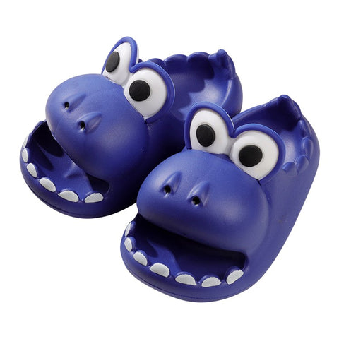 1 Pair Kids Dinosaur Slippers EVA Non-Slip Open Toe Sandals Cartoon Shape Design