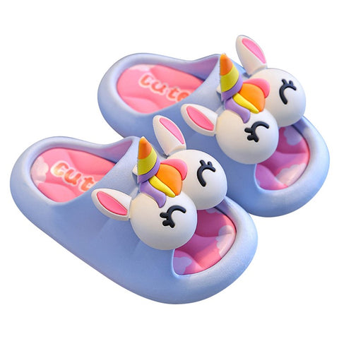 BENBENZHU 1 Pair Summer Children's Slippers Non-Slip EVA Thicken Sole Sandals