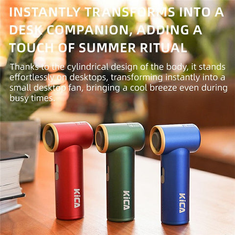 KICA Jet Fan Mini Handheld Turbine High-Speed Fan Dust Removal Blower Rechargeable Multifunctional Fan