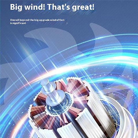 Handheld Digital Display Outdoor Fan 100 Speed Settings Foldable Desk  /  Neck Fan Portable Quiet Cooling Fan