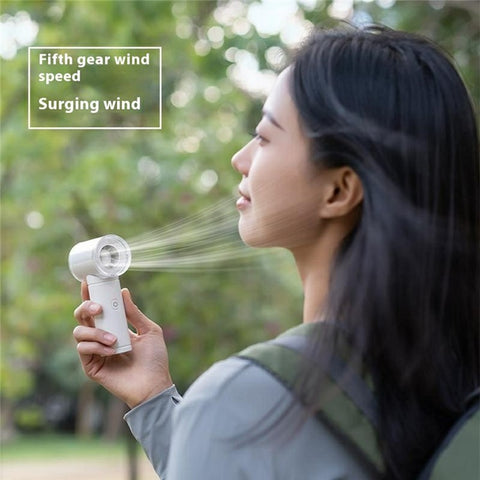 Portable 5 Speed Fan 20000 RPM Powerful Airflow Home Office Outdoor Mini Cooling Fan