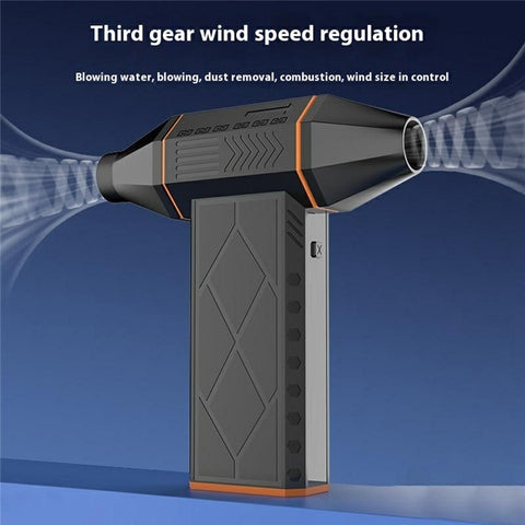 X5 Turbo Fan Air Duster 130000 RPM High Speed Brushless Motor 2 in 1 Car Blower Vacuum