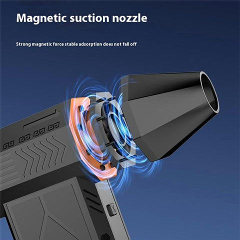 X5 Turbo Fan Air Duster 130000 RPM High Speed Brushless Motor 2 in 1 Car Blower Vacuum