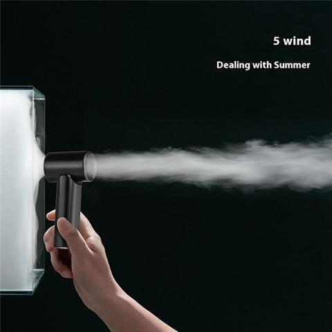 Handheld USB Rechargeable Turbo Fan 5 Speed Adjustable Portable Bladeless Cooling Fan