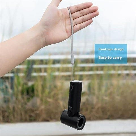 Handheld USB Rechargeable Turbo Fan 5 Speed Adjustable Portable Bladeless Cooling Fan