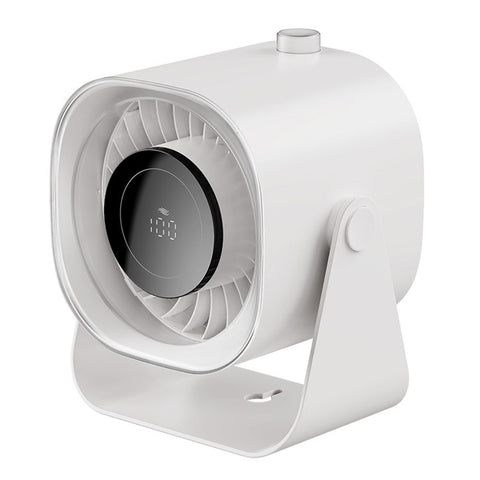 F87 100 Speeds Digital Display Desktop Fan with Stand USB Rechargeable High Speed Turbo Fan