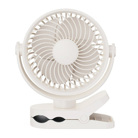 RD23 Clip On Fan Quiet Oscillating Desk Fan USB Rechargeable Air Circulating Electric Fan