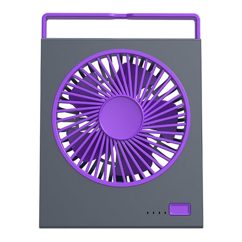 L19 Slim Desk Fan with Foldable Handle 4 Speeds Adjustable Portable Hanging Fan for Bedroom Office