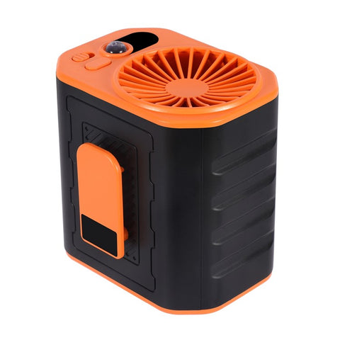 Portable Waist Fan Rechargeable 3 Speed Cooling Fan Power Bank with LED Flashlight