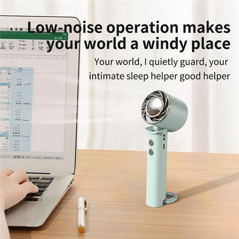 WT16 Handheld Fan Foldable Portable Low Noise Cooling Fan for Outdoor Travel Home Desktop Use