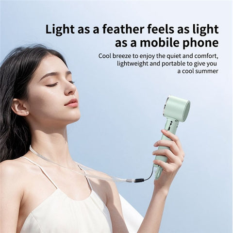 WT16 Handheld Fan Foldable Portable Low Noise Cooling Fan for Outdoor Travel Home Desktop Use