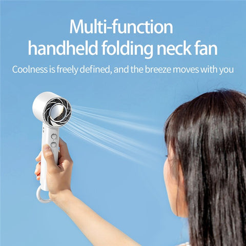 WT16 Handheld Fan Foldable Portable Low Noise Cooling Fan for Outdoor Travel Home Desktop Use