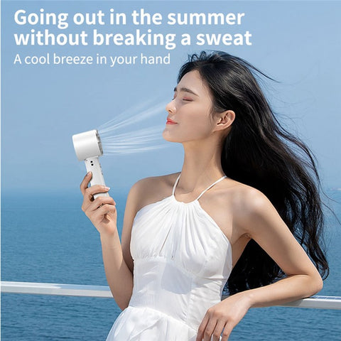 WT16 Handheld Fan Foldable Portable Low Noise Cooling Fan for Outdoor Travel Home Desktop Use