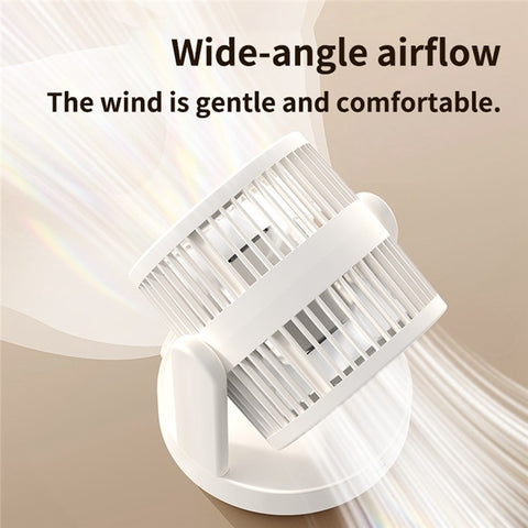 ZK04 Circulating Fan Portable Rechargeable 3 Speed Desktop Cooling Fan with Ambient Light