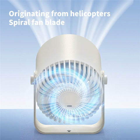 ZK05 Rechargeable Circulating Fan Portable Angle Adjustable Multi-Speed Cooling Fan