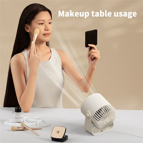 ZK05 Rechargeable Circulating Fan Portable Angle Adjustable Multi-Speed Cooling Fan