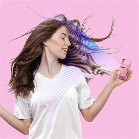 F18 Summer Mist Diffuser Fan Portable Humidifier Cooling Device with Handle