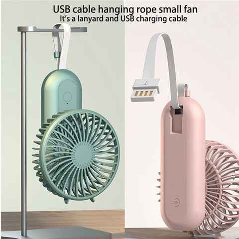 F30 Rotatable Handheld Fan Brushless Motor 4 Speed USB Rechargeable Cooling Fan