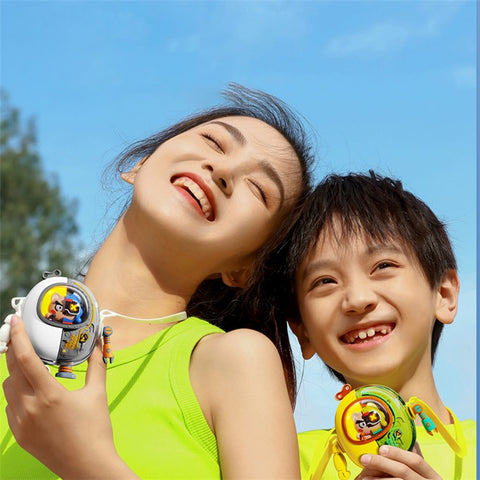 MF060 Mecha Style Neck-Mounted Fan 3 Speed Brushless Handheld Cooling Fan , 900mAh Battery (CE Certificate)