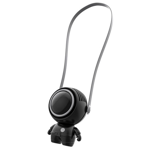 MF040 Spaceman Shape Silent Cooling Fan Mini Handheld Neck-mounted Fan , 3 Speed Mode 900mAh Battery (CE Certificate)