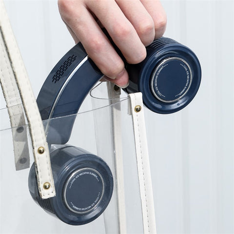 Y23 Refrigeration Neck Fan Retractable Soft Hose Hands-free Portable Fan for Running Cycling