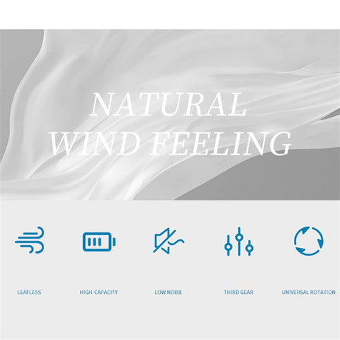 Y23 Refrigeration Neck Fan Retractable Soft Hose Hands-free Portable Fan for Running Cycling