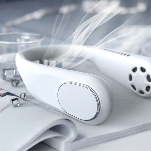 F60 Portable USB Charging Hanging Neck Mini Cooling Fan Summer Bladeless Fan Cooler
