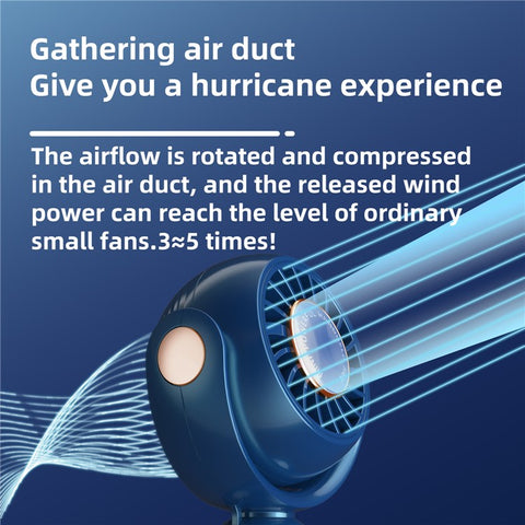 F10 Mini Portable Handheld Desktop Neck Hanging Rotatable Fan Cooler Rechargeable Summer Cooling Fan