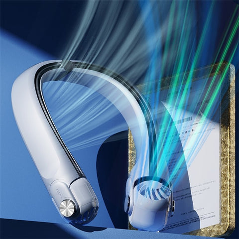 MF080 Hanging Neck Fan Adjustable Air Outlet Wearable Fan Battery Operated Neck Fan Cooler