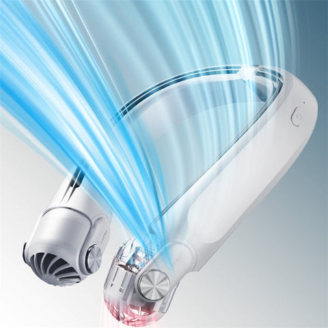 MF080 Hanging Neck Fan Adjustable Air Outlet Wearable Fan Battery Operated Neck Fan Cooler