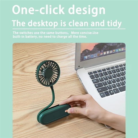 N2 Portable Handheld Fan Brushless Motor Neck-Mounted Mini Cooling Fan