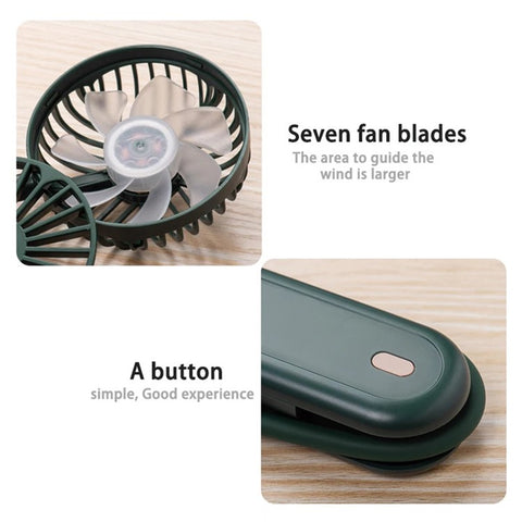 N2 Portable Handheld Fan Brushless Motor Neck-Mounted Mini Cooling Fan