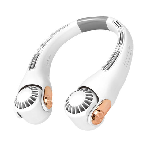 LP879 Portable Neck Fan USB Rechargeable 3 Speeds Adjustable Hands Free Cooling Fan for Outdoors