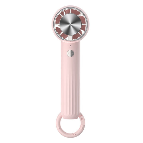 WT13 Portable Cold Compress Cooling Fan with Carabiner for Outdoor Travel Home Office Use
