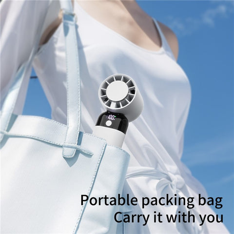 ZK03 Portable Cold Compress Cooling Fan 3 Speed Rechargeable Handheld Desktop Fan Cooler