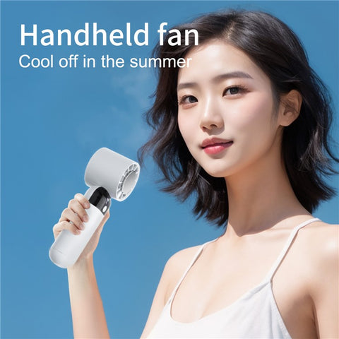 ZK03 Portable Cold Compress Cooling Fan 3 Speed Rechargeable Handheld Desktop Fan Cooler