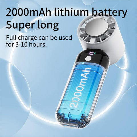 ZK03 Portable Cold Compress Cooling Fan 3 Speed Rechargeable Handheld Desktop Fan Cooler