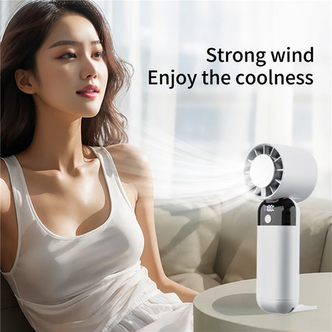 ZK03 Portable Cold Compress Cooling Fan 3 Speed Rechargeable Handheld Desktop Fan Cooler