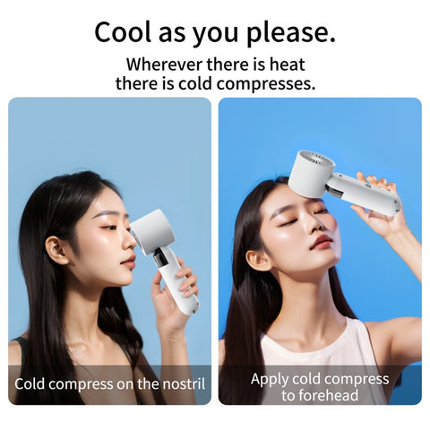 ZK03 Portable Cold Compress Cooling Fan 3 Speed Rechargeable Handheld Desktop Fan Cooler
