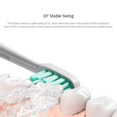 XIAOMI Mijia T500 Smart Electric Toothbrush Ultrasonic Whitening Teeth Waterproof Rechargeable Automatic Tooth Brush (with FDA Certificate, BPA-Free)