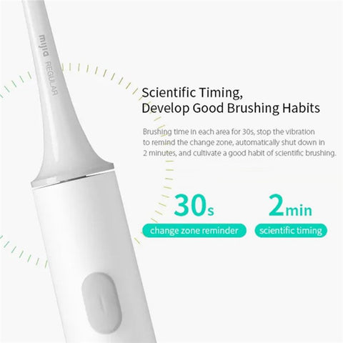 XIAOMI Mijia T500 Smart Electric Toothbrush Ultrasonic Whitening Teeth Waterproof Rechargeable Automatic Tooth Brush (with FDA Certificate, BPA-Free)