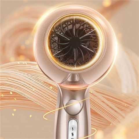 2000W High Power Hair Dryer Blue Light Care Negative Ion Quick Drying Hair Styling Tool, EU Plug