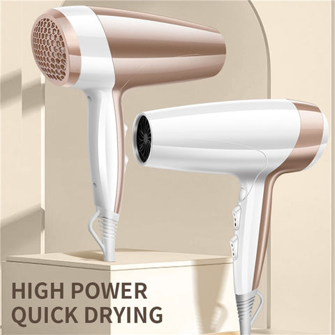 2000W High Power Hair Dryer Blue Light Care Negative Ion Quick Drying Hair Styling Tool, EU Plug
