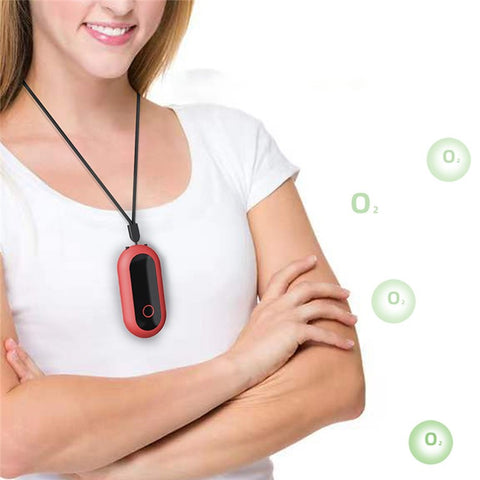 Y108 Portable Negative Ion Air Purifier Neck Hanging Rechargeable Mini Air Purifier