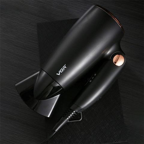 VGR V-439 Folding Handle Hair Dryer 1200W-1600W Portable Hairdryer Powerful Hot Cool Wind Blow Dryer for Hair Care (EU Plug)