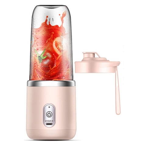 6 Blade Portable Juicer Cup USB Smoothie Blender Wireless Fruit Squeezer, with Cup Lid (BPA Free, No FDA Certificate)
