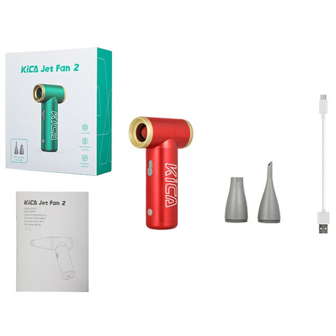 KICA Jet Fan 2 Electric Air Blower 101000RPM Handheld Air Duster for House Cleaning, Hair Drying