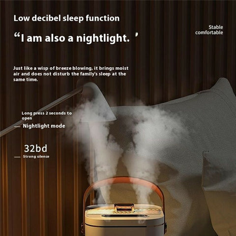 Humidifier Double Spray 1.8L Mist Maker Fogger LED Night Light 32dB Quiet