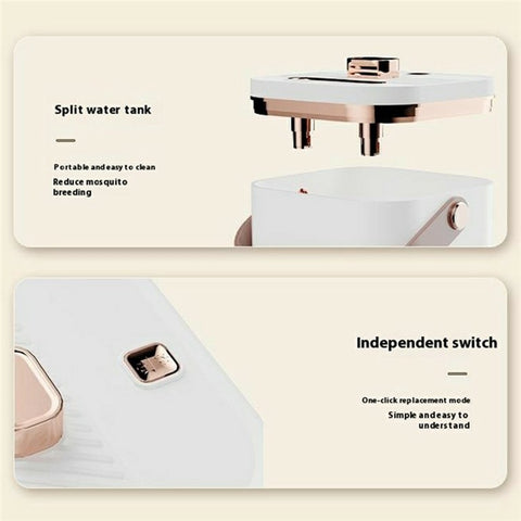 Humidifier Double Spray 1.8L Mist Maker Fogger LED Night Light 32dB Quiet